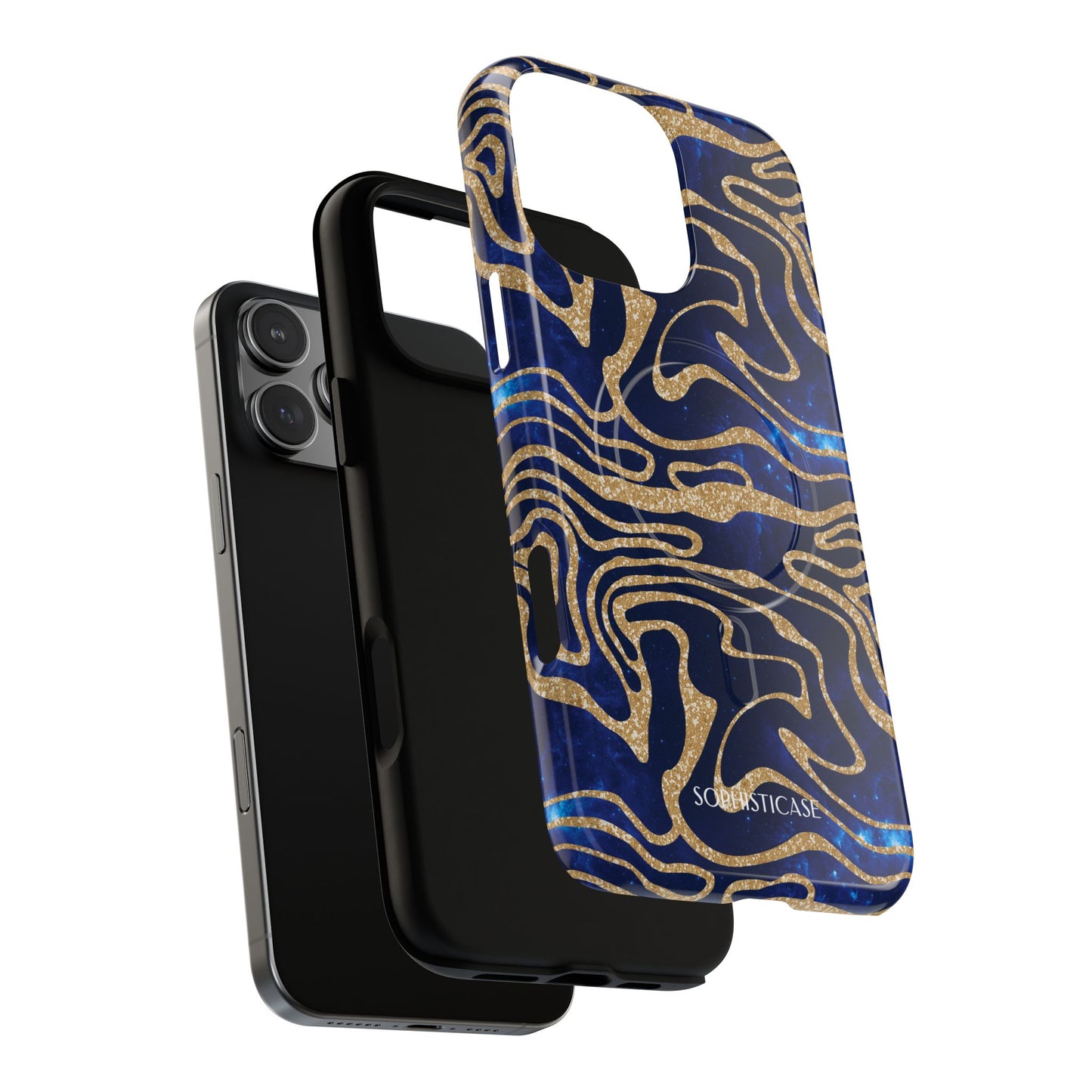 Cosmic Gold in Blue - iPhone Magsafe Case