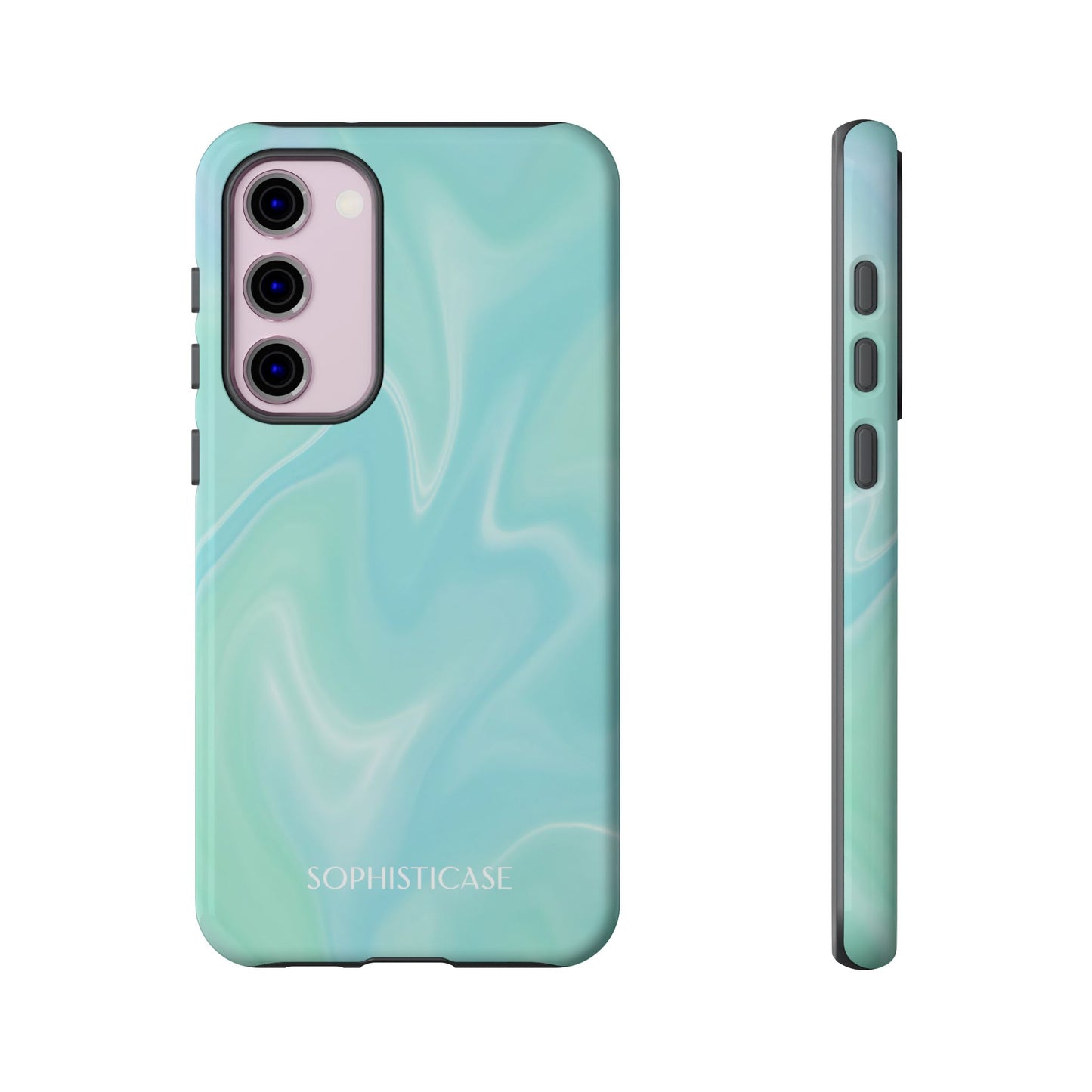 Liquid Magic in Green Haze - Drop Proof Phone Case for Samsung Galaxy