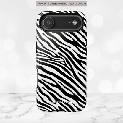 Dark Thoughts in Urban Zebra - Tough Phone Case