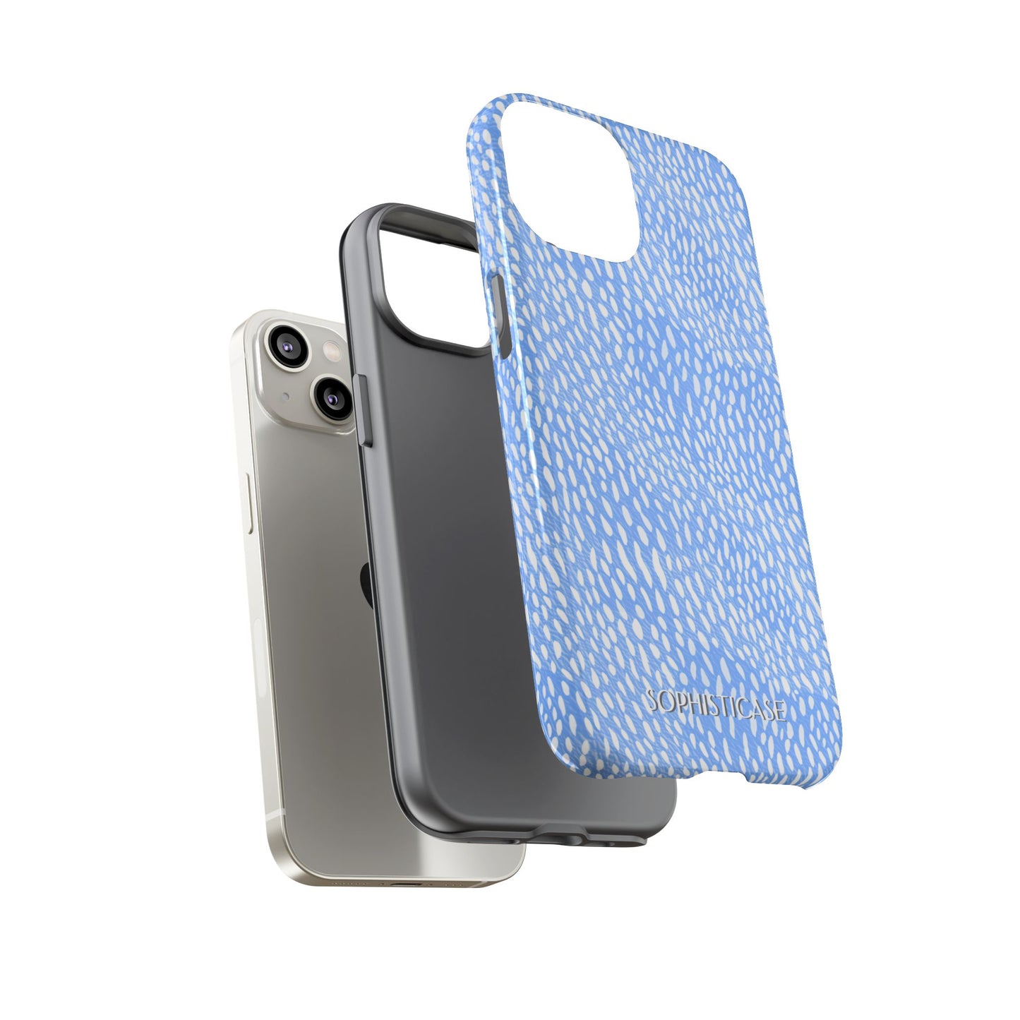 Oh Deer! in Blue - Protective Phone Case for iPhone