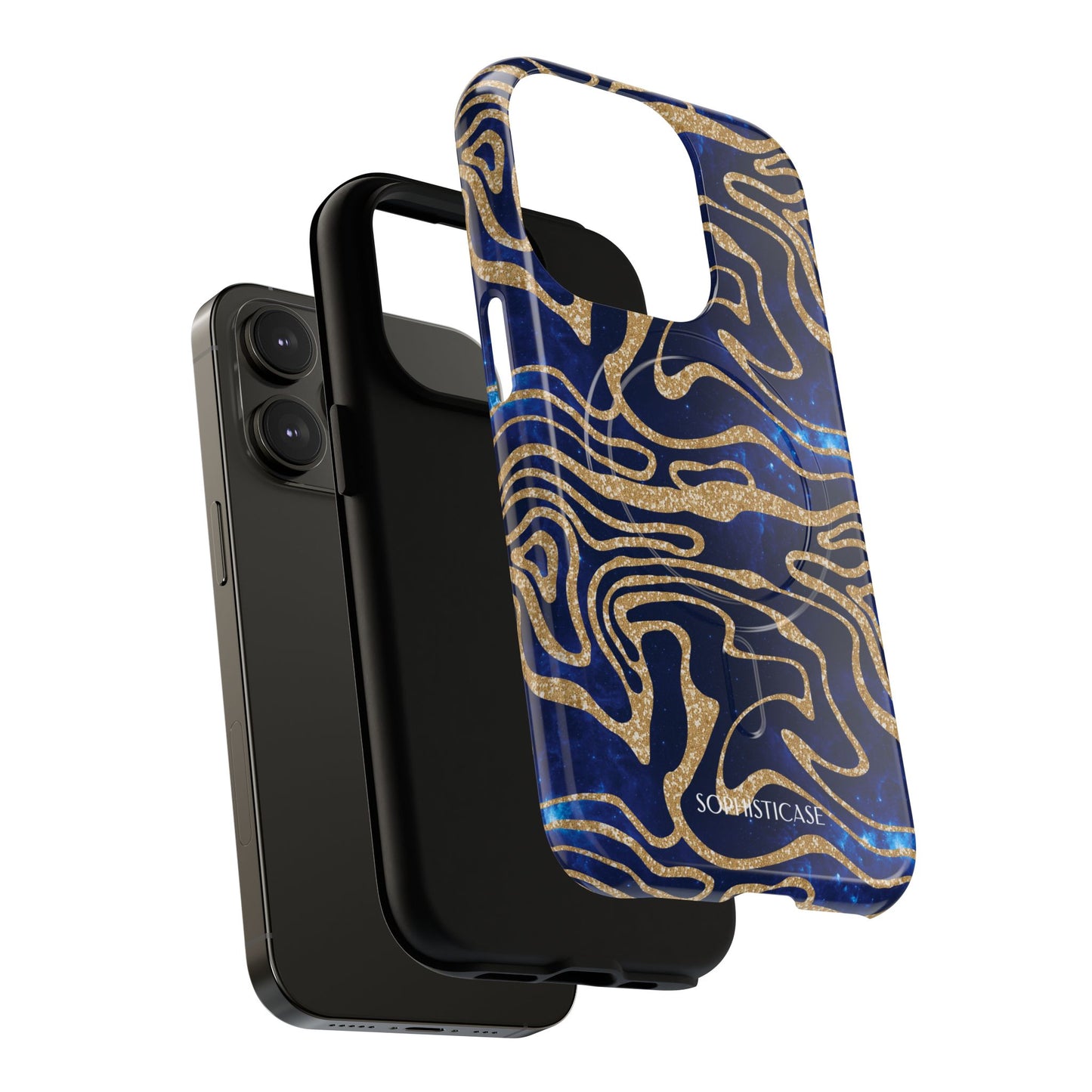 Cosmic Gold in Blue - iPhone Magsafe Case