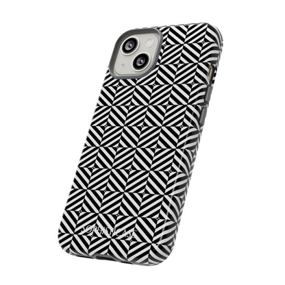 Illusions in Black - Tough Phone Case for iPhone