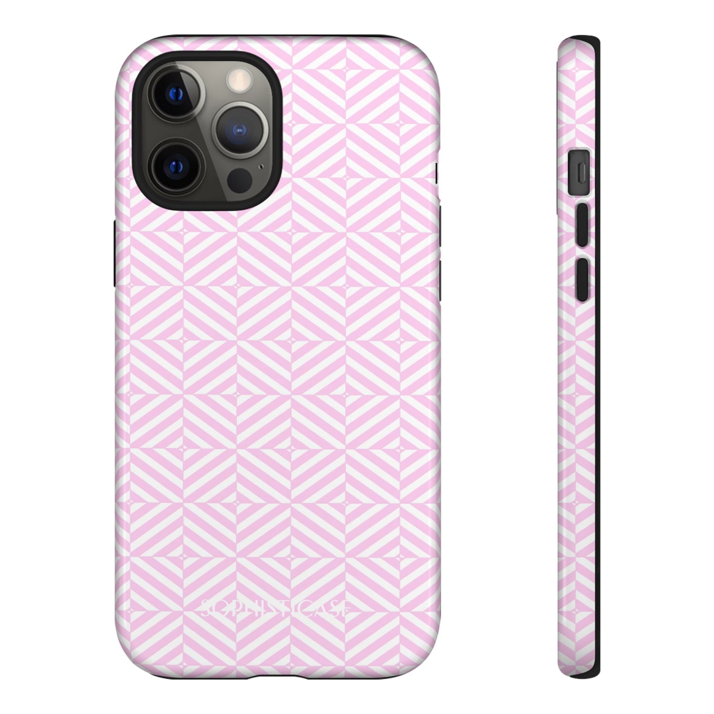 Illusions in Pink - Dual Layer Shockproof Phone Case for iPhone, Google Pixel and Samsung Galaxy