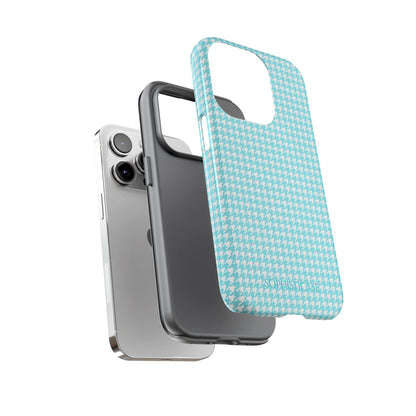 Tough Case - Houndstooth in Aqua