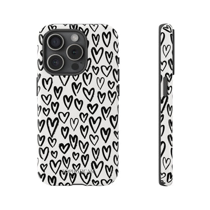 Dark Thoughts in Urban Heart - Tough Phone Case