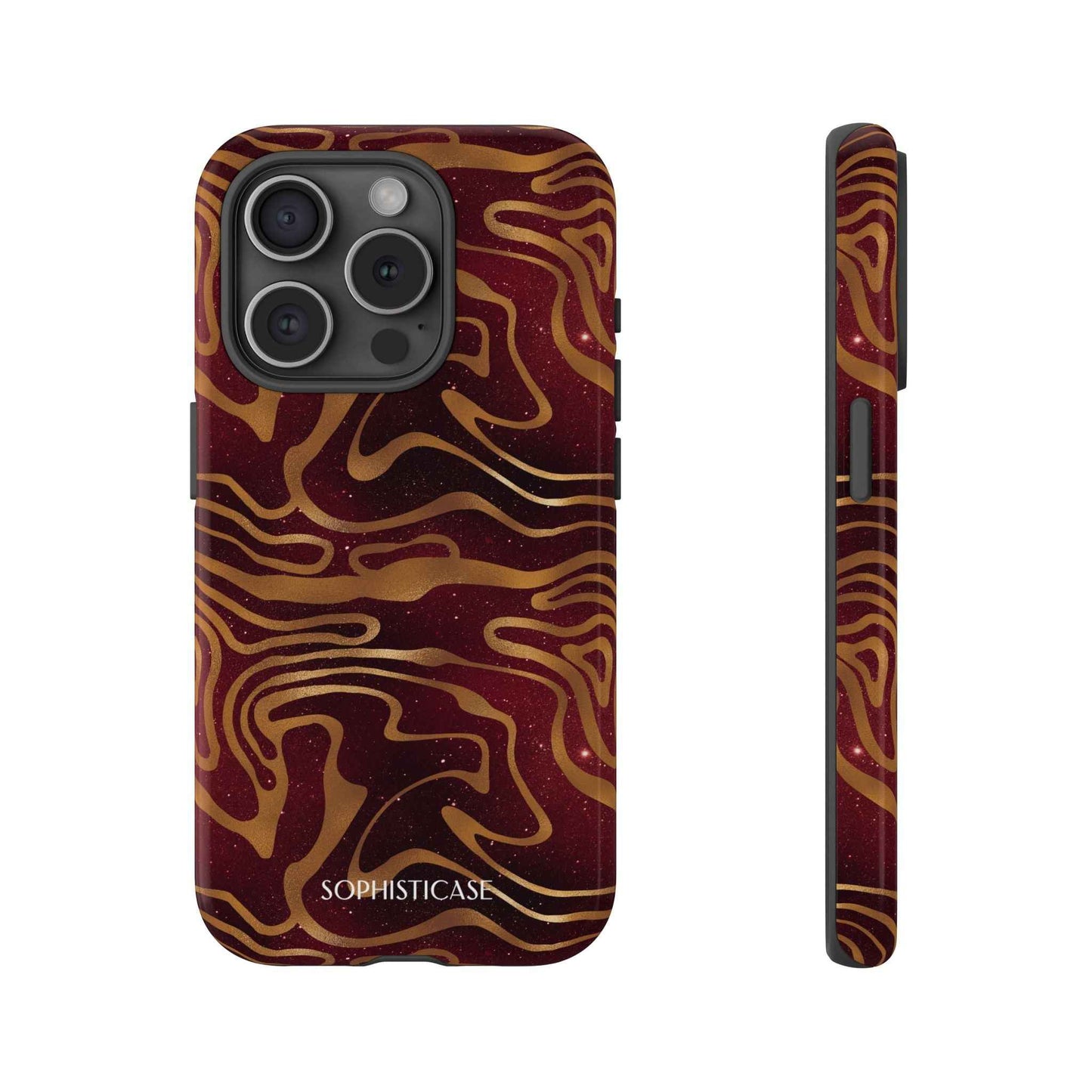 Cosmic Zebra in Red - iPhone Case, Samsung Galaxy Case, Google Pixel Case