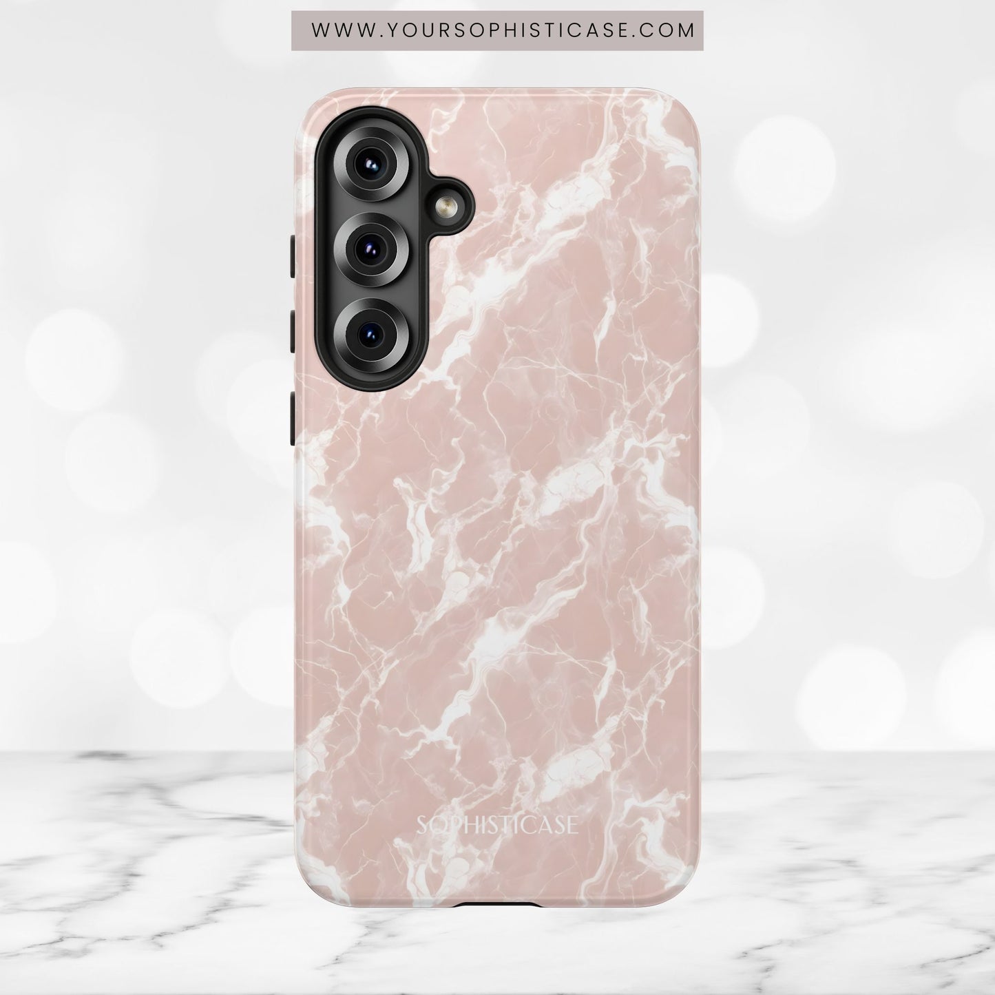 Marble Crush in Neutral Beige - Tough Phone Case