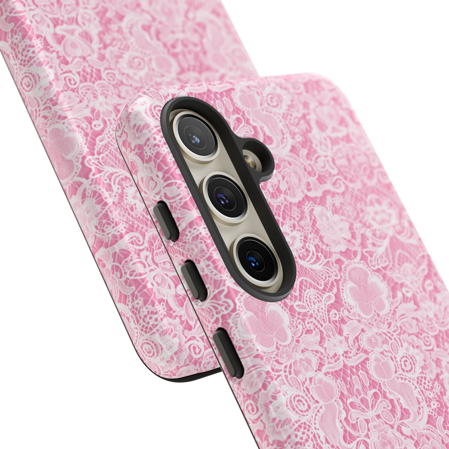 Luxe Lace in Pink - iPhone Case, Samsung Galaxy Case, Google Pixel Case