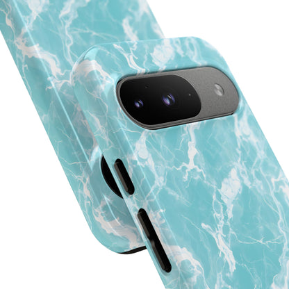 Marble Crush in Aqua - Tough Phone Case