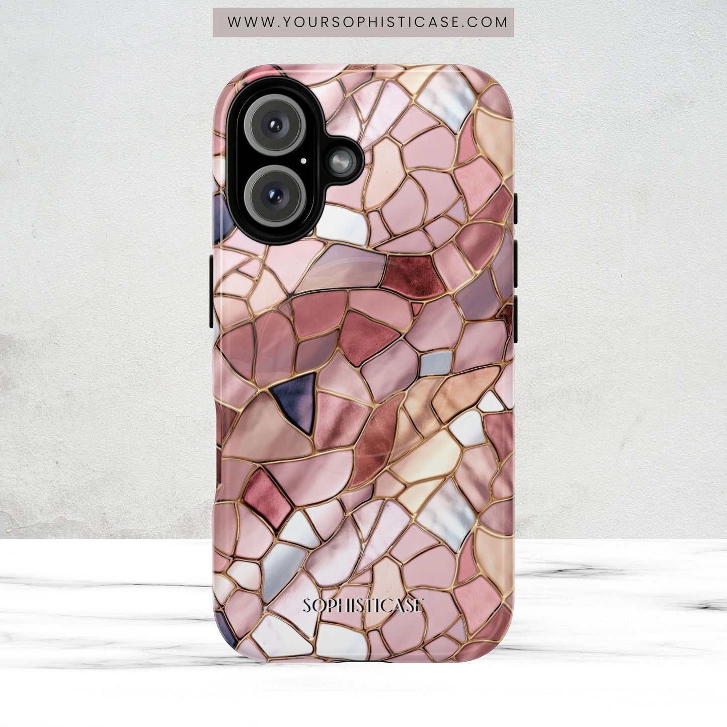 Rose' Runway in Pink Mosaic - Magsafe Case