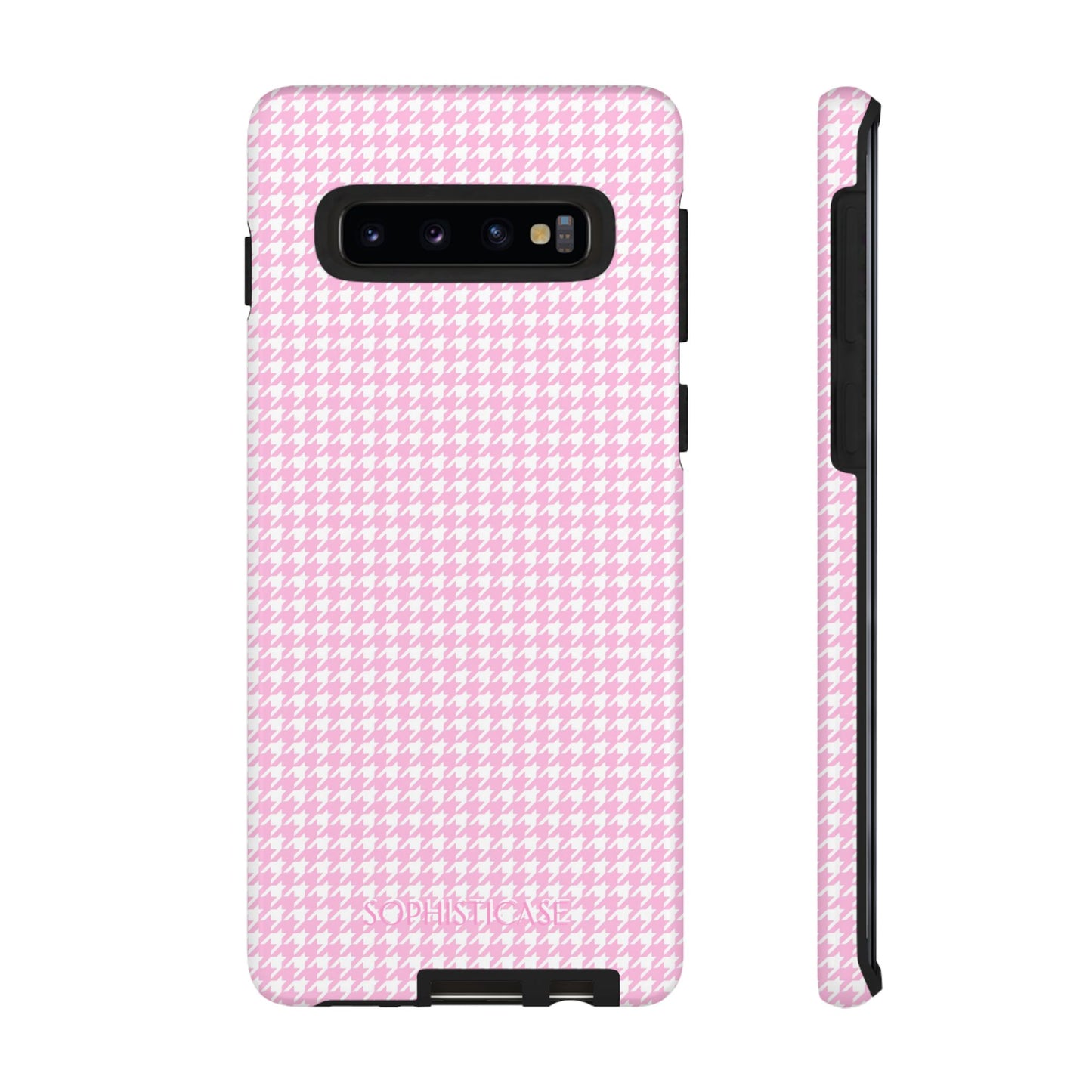 Tough Case - Houndstooth in Pink