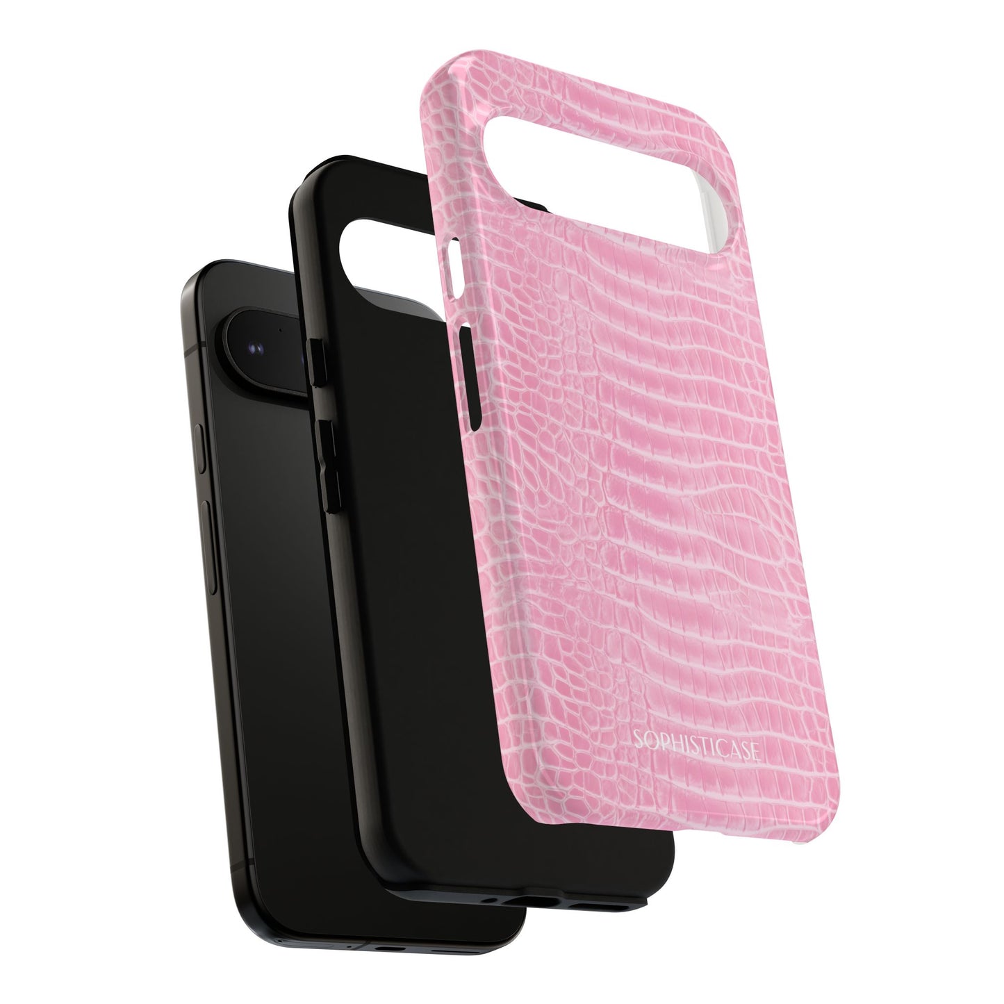 Luxe Leather in Pink - Tough Phone Case