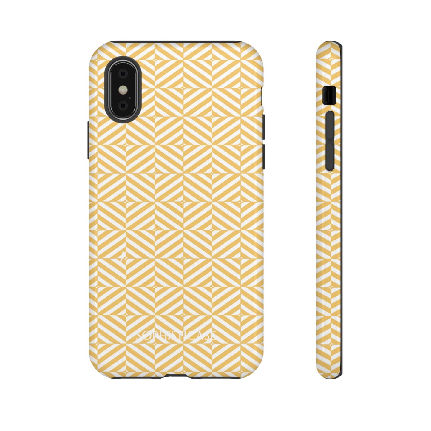 Illusions in Yellow - Dual Layer Shockproof Phone Case for iPhone, Google Pixel and Samsung Galaxy