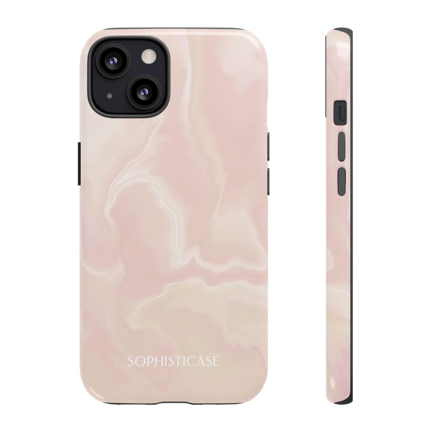 Liquid Magic in Beige Haze - iPhone Case