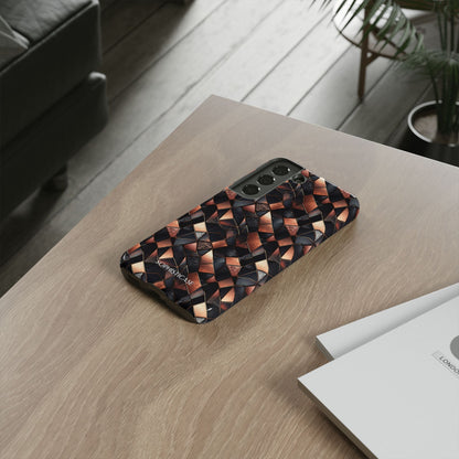 Rose' Runway in Noir Mosaic - Tough Phone Case