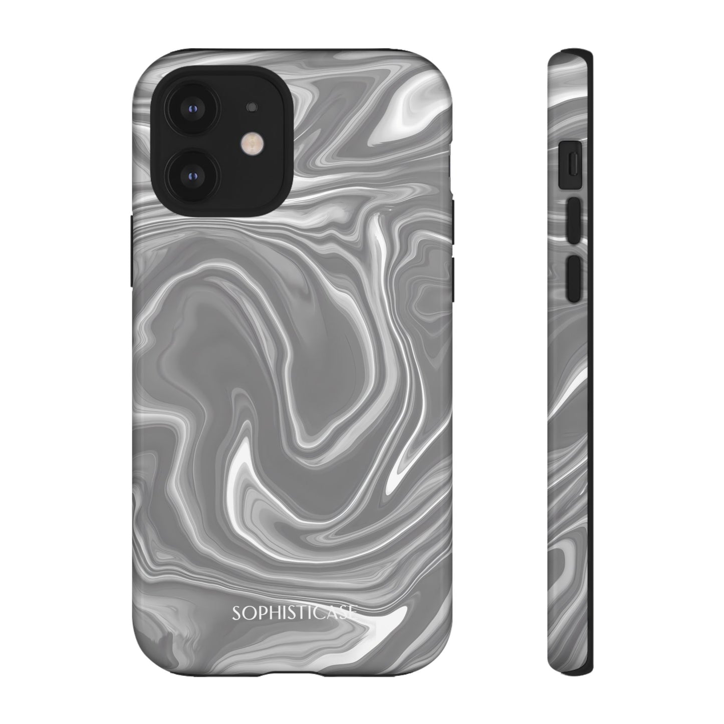 Liquid Dreams in Charcoal - iPhone Case