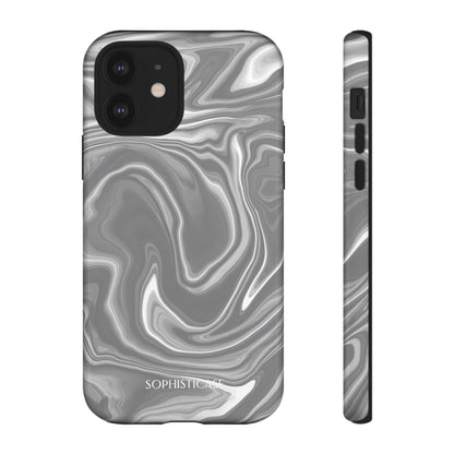 Liquid Dreams in Charcoal - iPhone Case