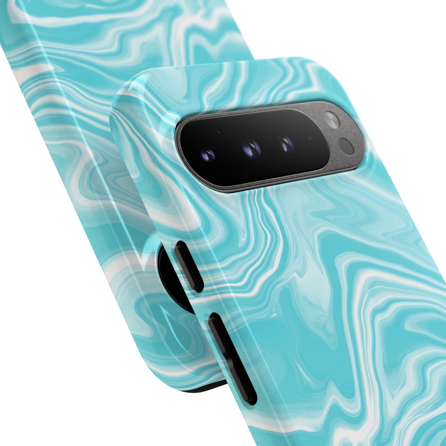 Liquid Dreams in Aqua - Tough Phone Case