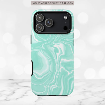 Liquid Dreams in Green - iPhone Case