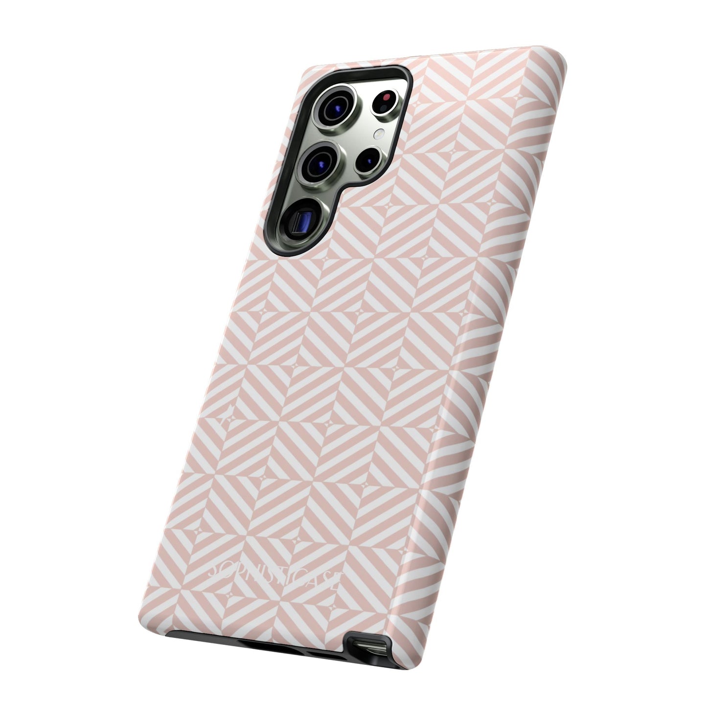 Illusions in Neutral Beige - Tough Phone Case for Samsung Galaxy