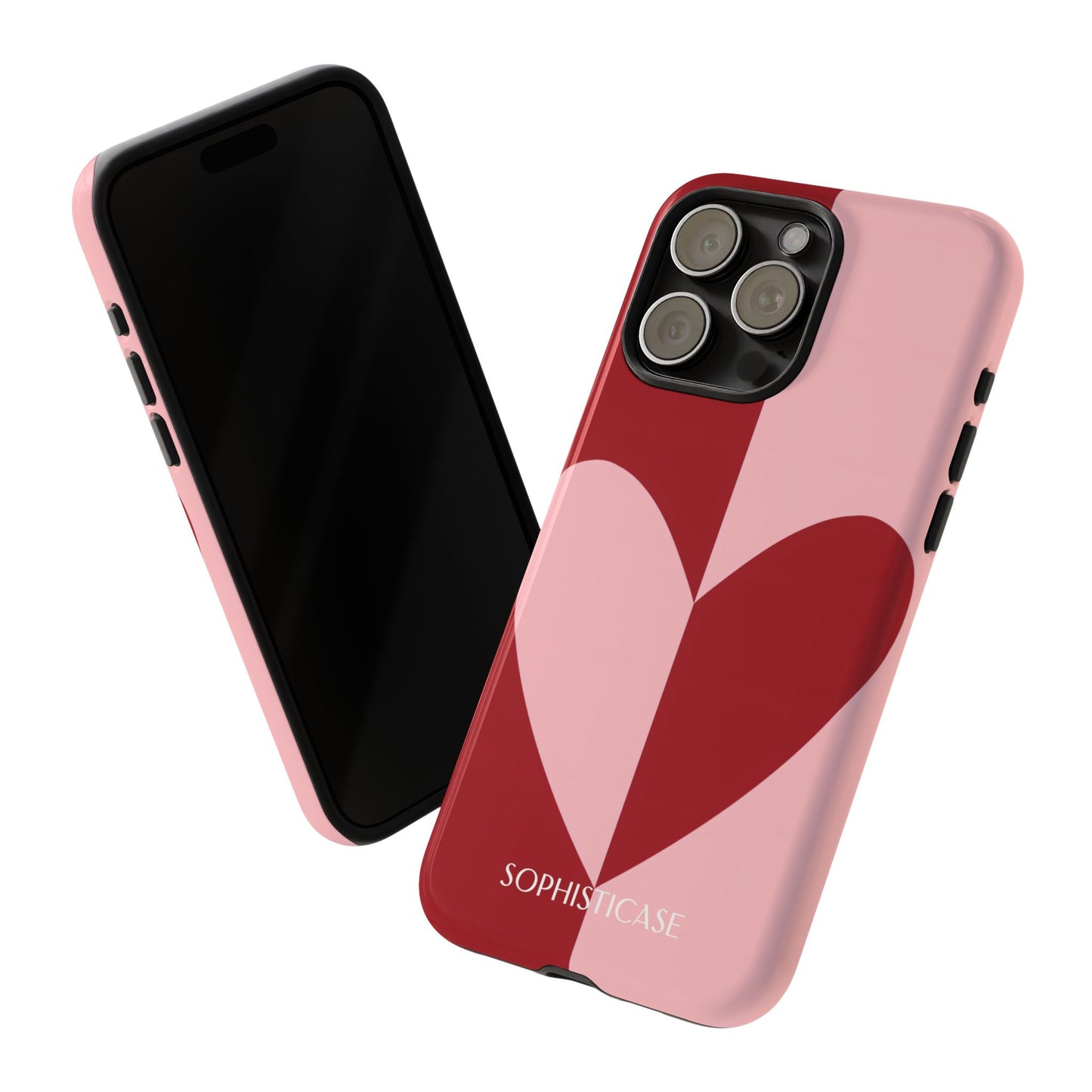 Be Mine in Red and Pink - Protective Phone Case for iPhone