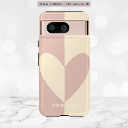 Be Mine in Brown and Beige - iPhone Case, Samsung Galaxy Case, Google Pixel Case