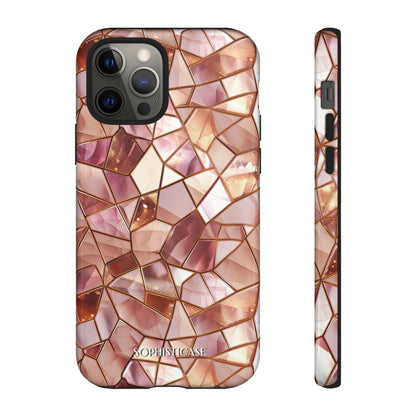 Rose' Runway in Champagne Mosaic - Tough Phone Case