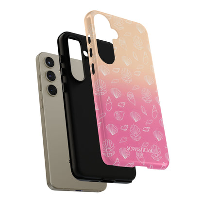 Seashell Society in Sandy Pink Sunset - iPhone Case, Samsung Galaxy Case, Google Pixel Case