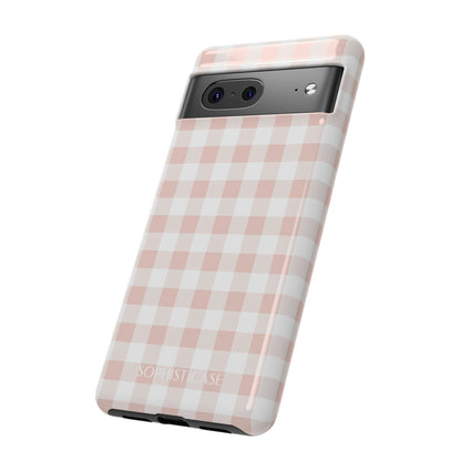 Tough Case - Gingham in Neutral Beige