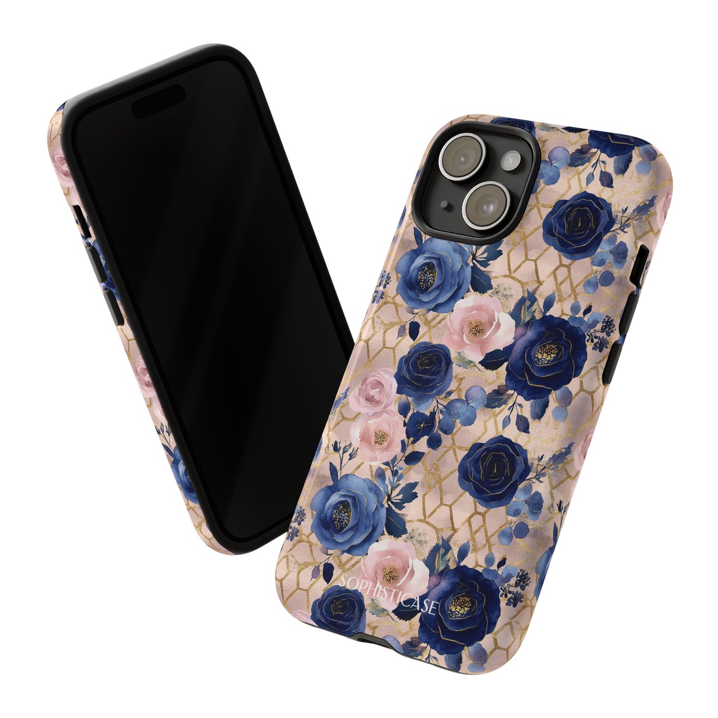 Royal Floral in Navy Blush - Tough Phone Case