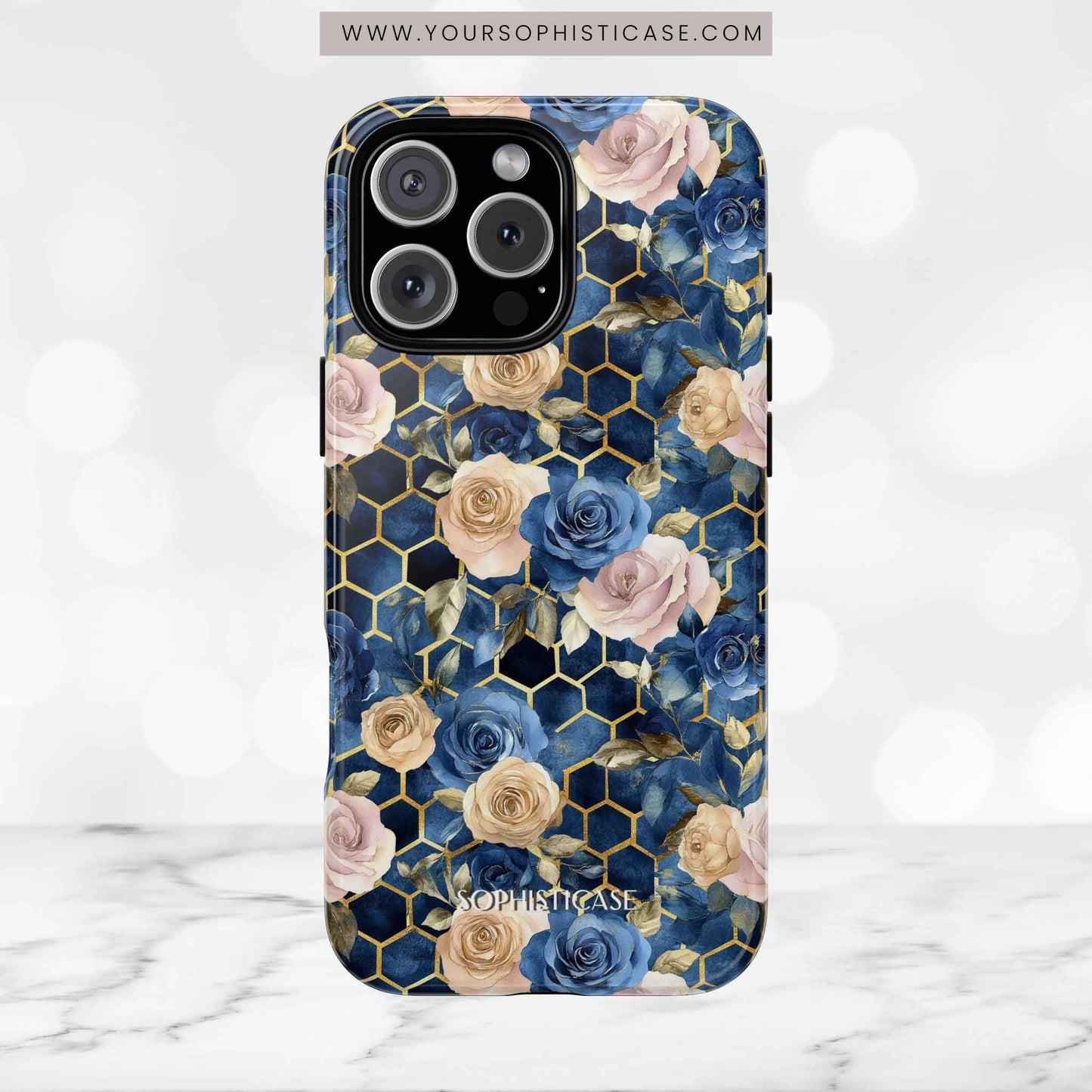 Royal Floral in Midnight Rose - Tough Phone Case