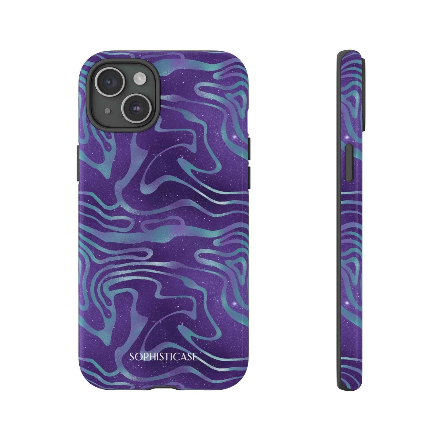 Cosmic Zebra in Blue & Purple - iPhone Case, Samsung Galaxy Case, Google Pixel Case