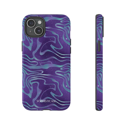 Cosmic Zebra in Blue & Purple - iPhone Case, Samsung Galaxy Case, Google Pixel Case