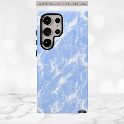 Marble Crush in Blue - Tough Phone Case