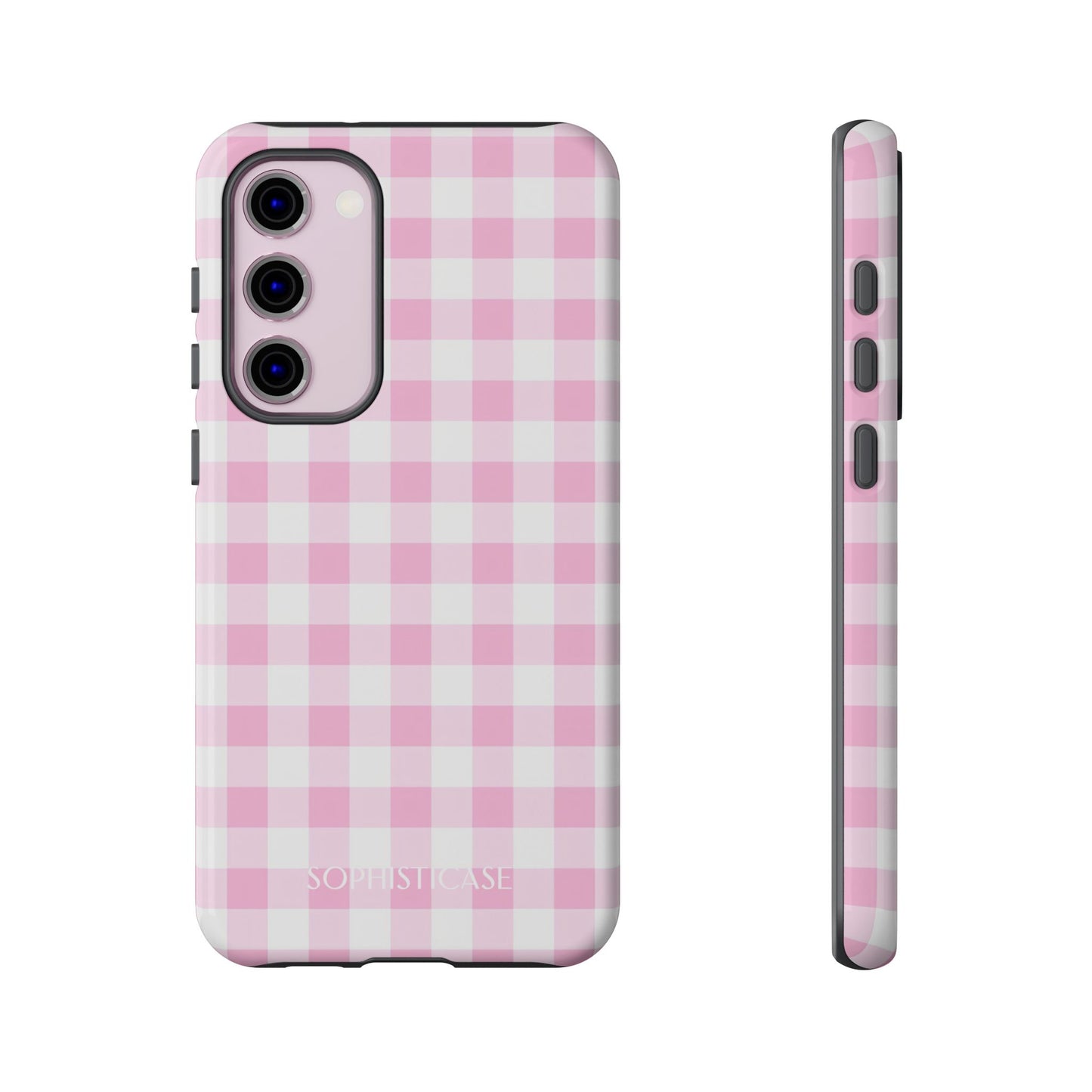 Tough Case - Gingham in Pink