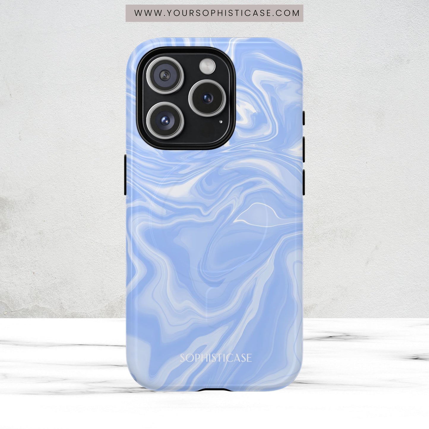 Liquid Dreams in Smoke Blue - Magsafe Case