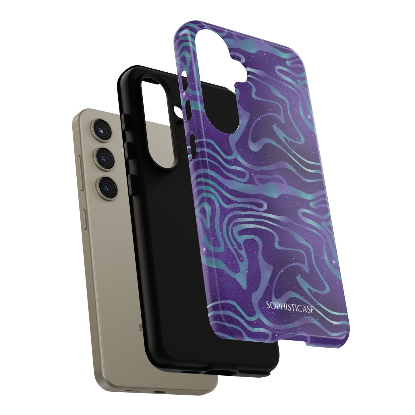 Cosmic Gold in Blue & Purple - iPhone Case, Samsung Galaxy Case, Google Pixel Case