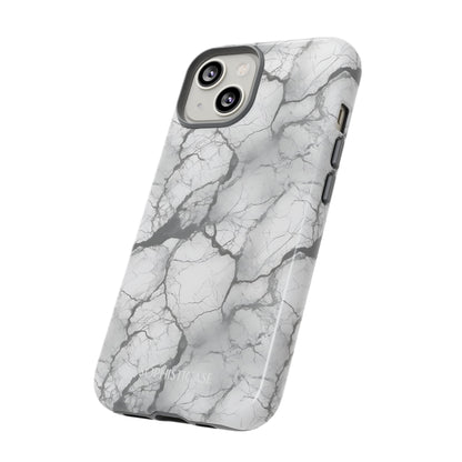 Marble Opulence in Charcoal Grey - Tough Phone Case