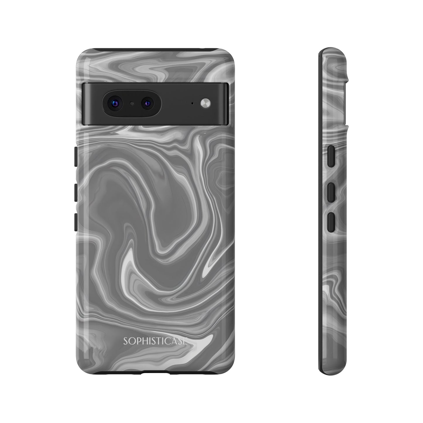 Liquid Dreams in Charcoal - Tough Phone Case
