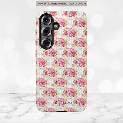 Rose Diamond Romance in Colette - Tough Phone Case