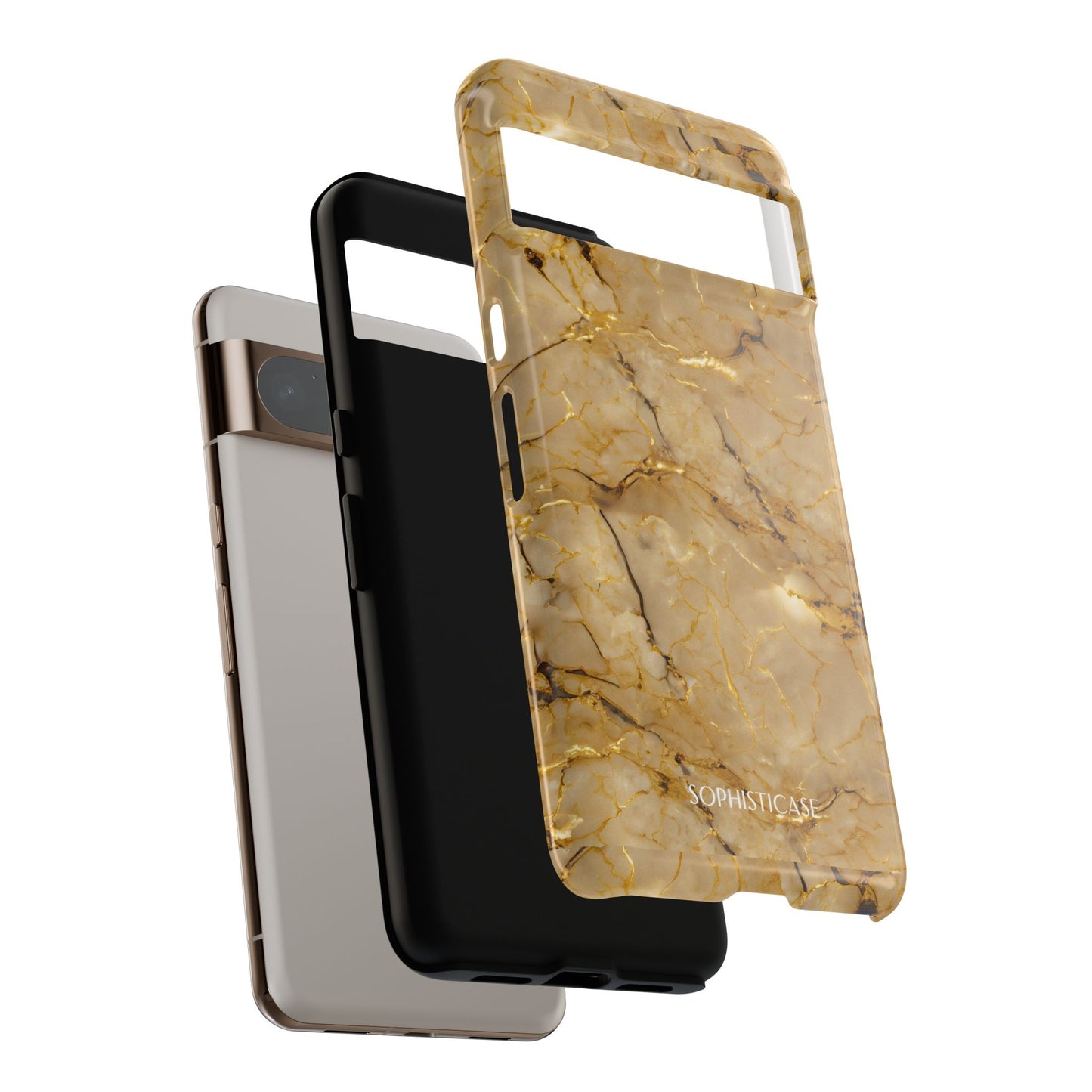 Marble Opulence in Gold - iPhone Case, Samsung Galaxy Case, Google Pixel Case