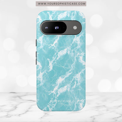 Marble Crush in Aqua - Tough Phone Case