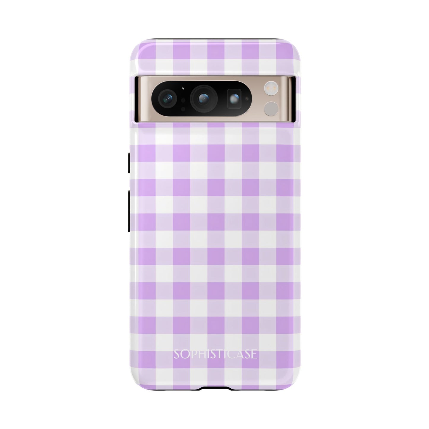 Gingham in Purple - Tough Phone Case for Google Pixel