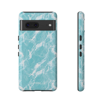 Marble Crush in Aqua - Tough Phone Case