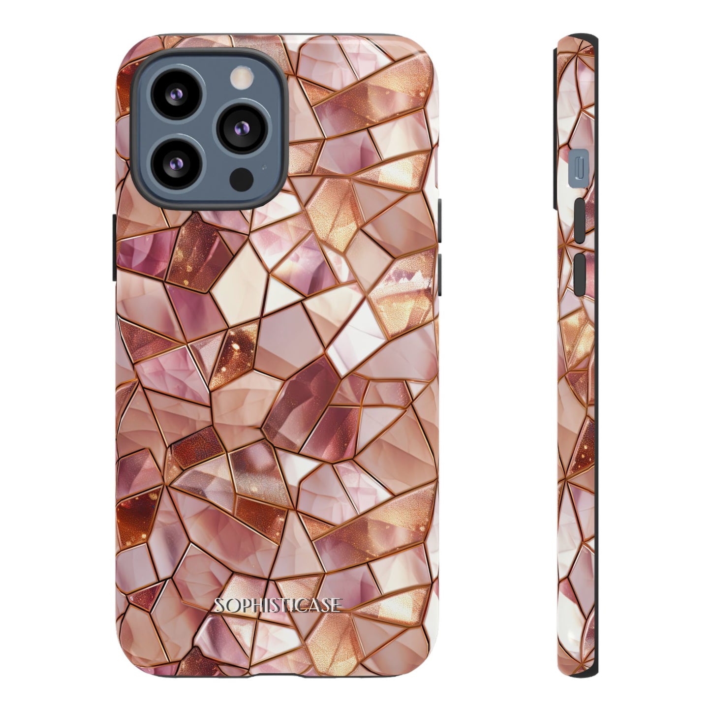 Rose' Runway in Champagne Mosaic - Tough Phone Case