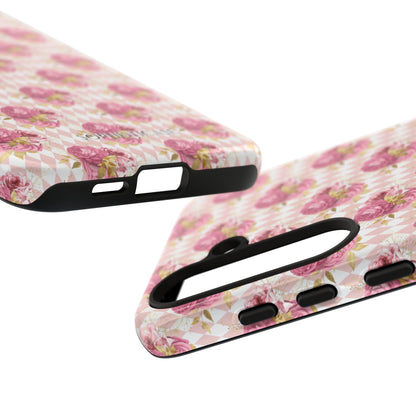 Rose Diamond Romance in Sienna - Tough Phone Case