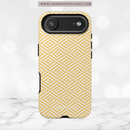 Illusions in Yellow - iPhone Case