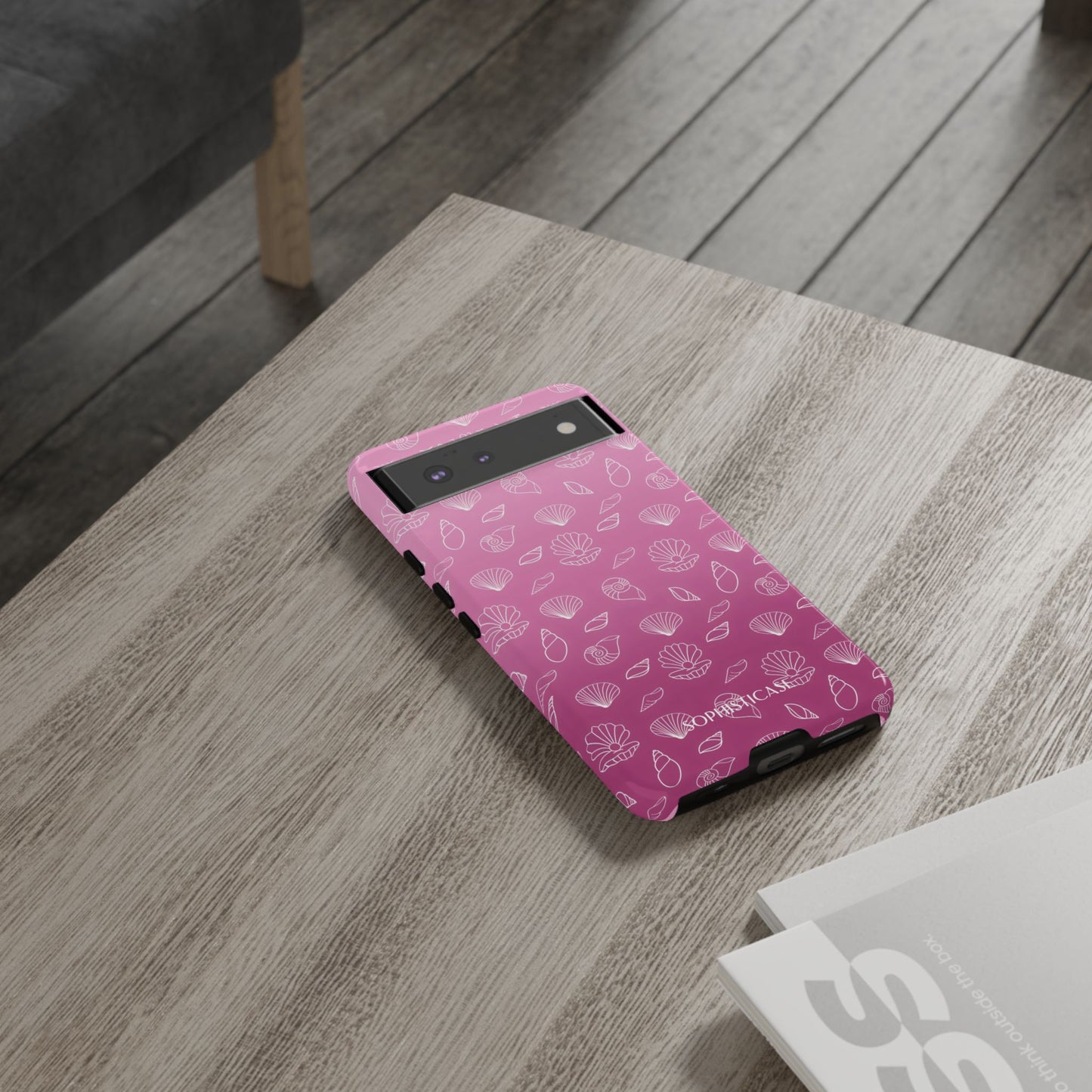 Seashell Society in Purple - iPhone Case, Samsung Galaxy Case, Google Pixel Case