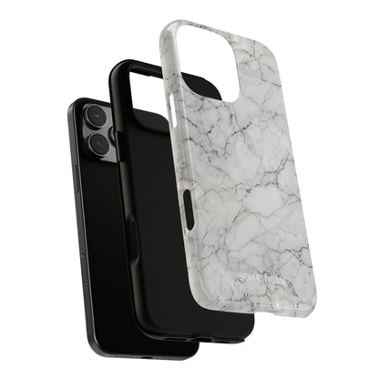 Marble Opulence in White - iPhone Case, Samsung Galaxy Case, Google Pixel Case