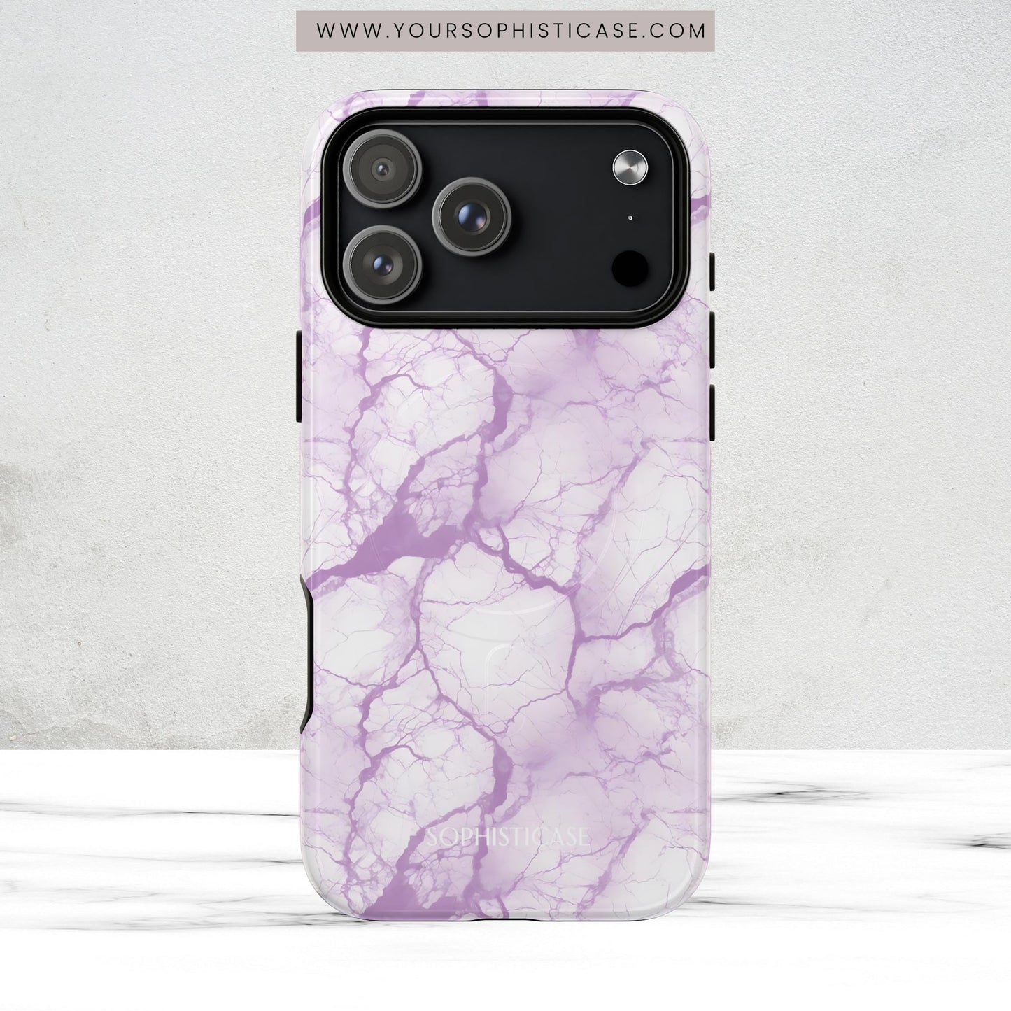 Marble Opulence in Purple - Magsafe Case